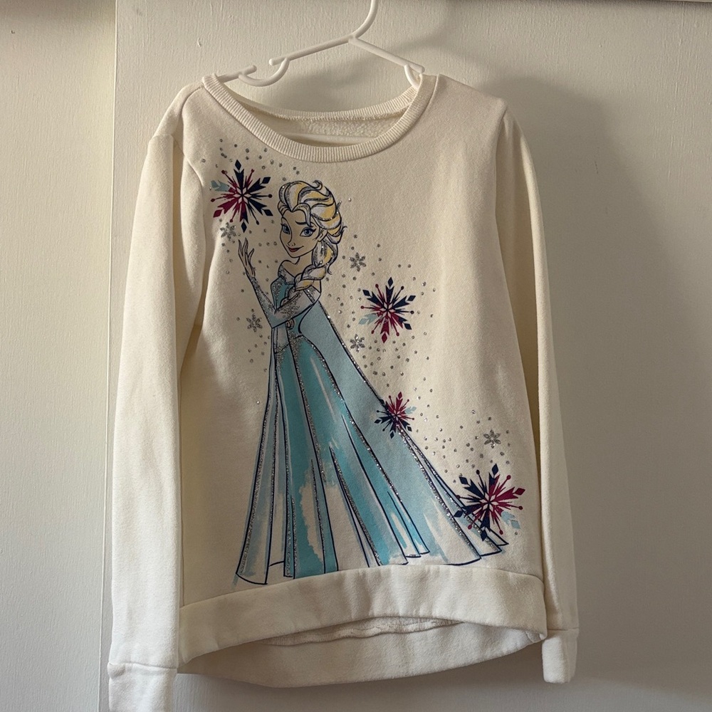 Disney Frozen Kids White Sweatshirt